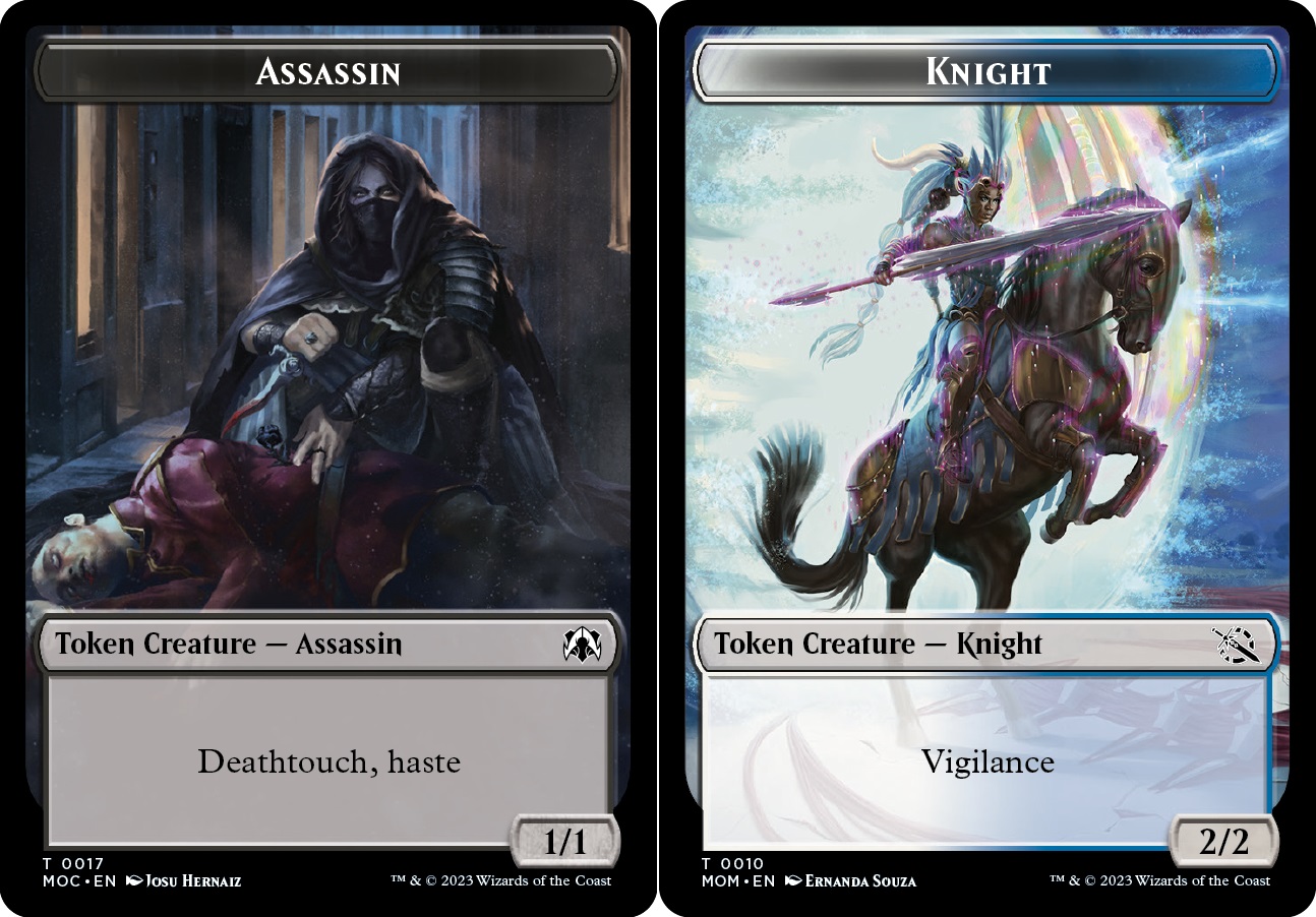 Assassin // Knight (010) Double-sided Token