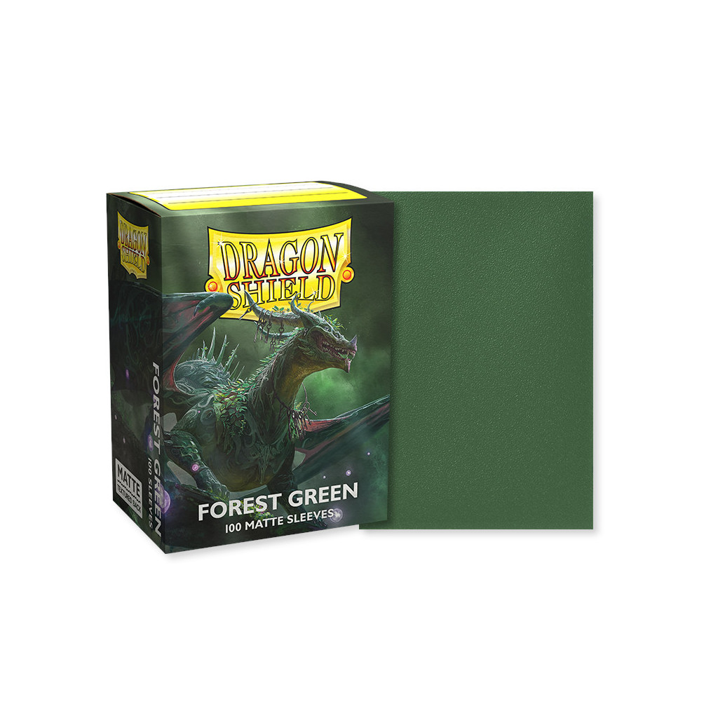 Dragon Shield Sleeves: Forest Green - Matte Sleeves