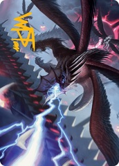 Defiant Thundermaw Art Card - Gold-Stamped Signature