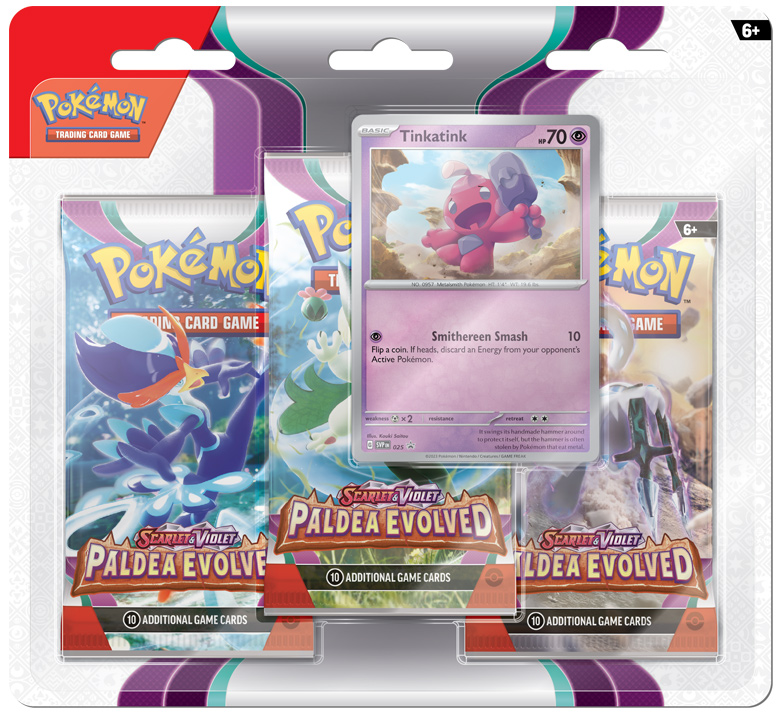 sv02 booster box Pokmon Paldea Evolved which offer powerful abilities and strategic options for both new and seasoned players SV02 Paldea Evolved 3-Pack Blister