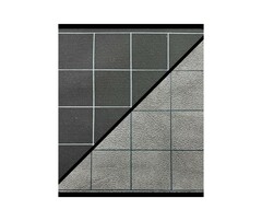 Battlemat 2-Color Vinyl Game Mat Black/ Grey - 1