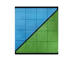 2-Color Vinyl Game Mat Blue/Green - 1