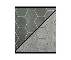 2-Color Vinyl Game Mat Black/ Grey - 1