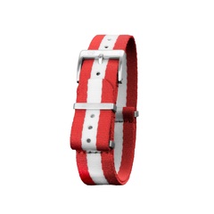 Marathon - Red, White & Red 20mm Seat-Belt Weave Nylon Defstan Strap - WS-DS-RDWHRD-20-11