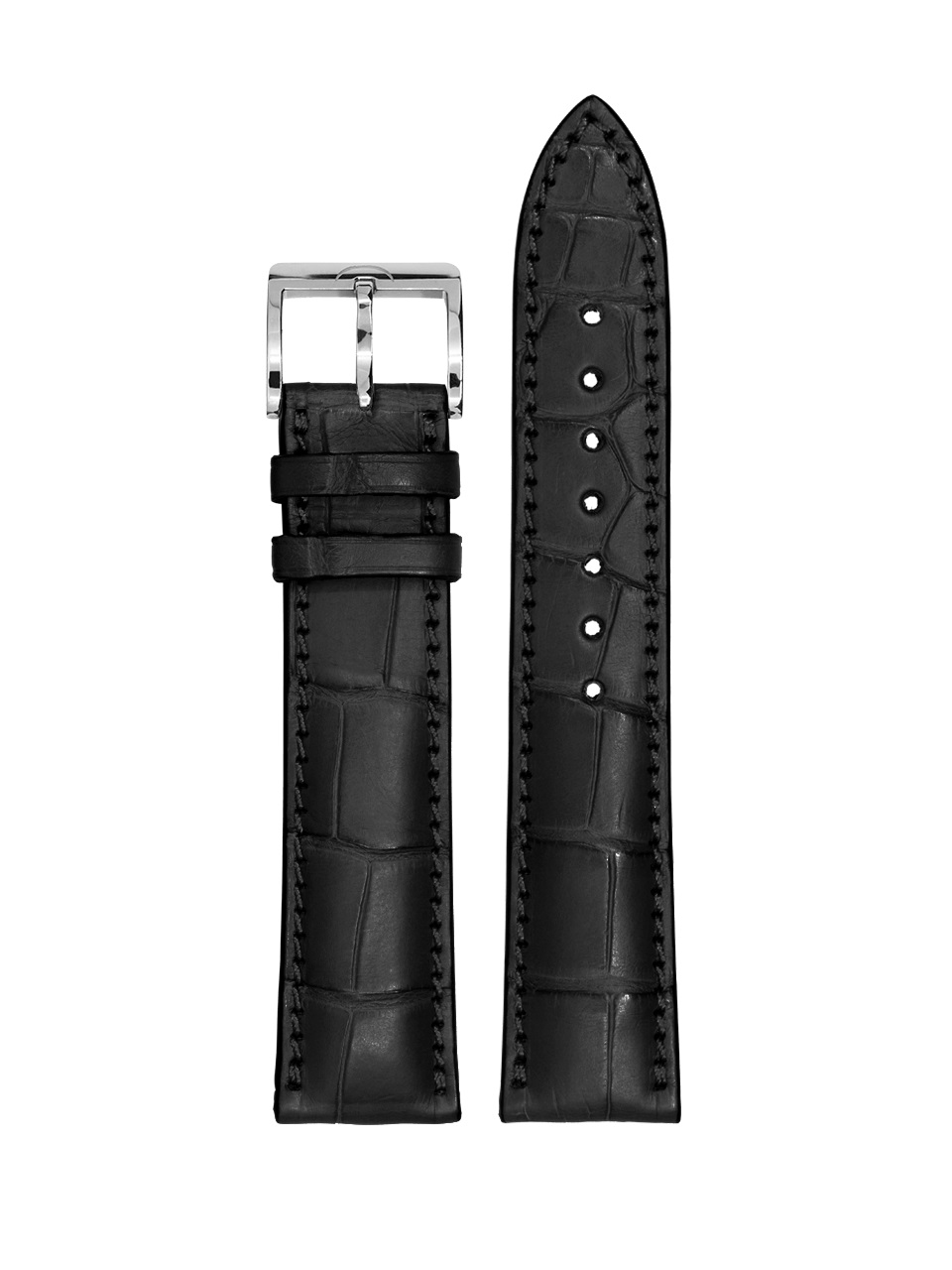 MeisterSinger - Real Alligator Leather Strap Black - SL