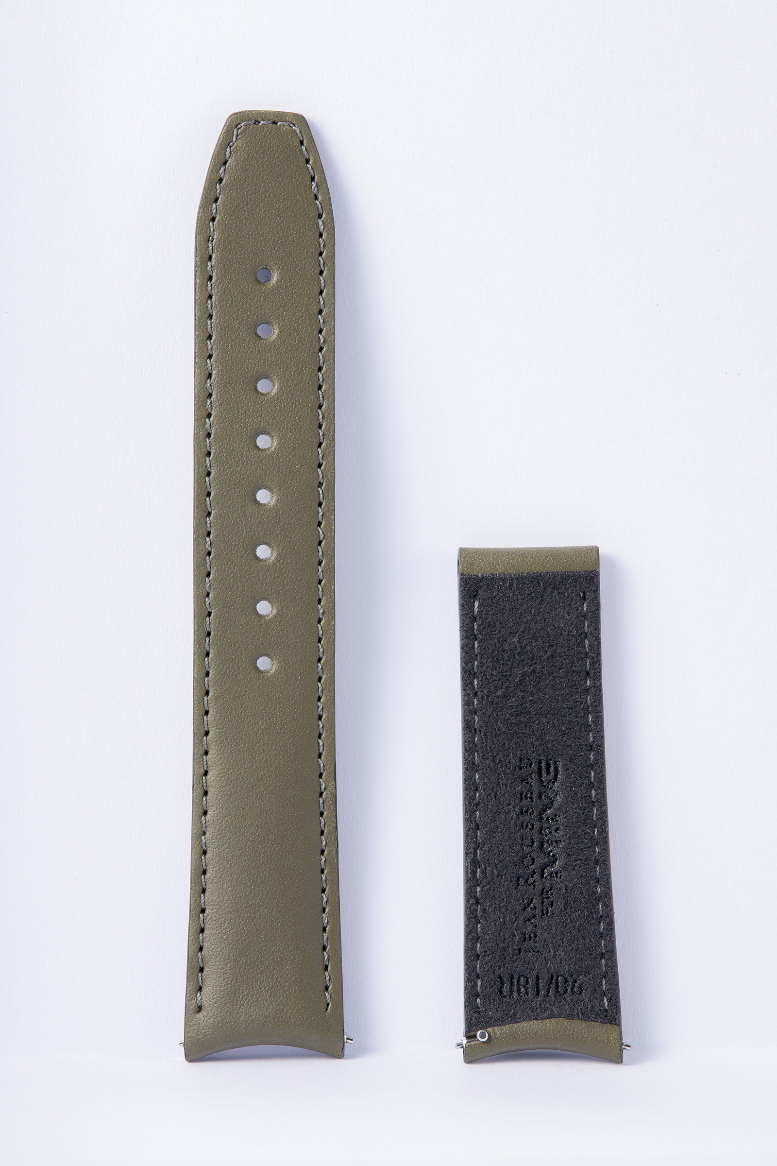 Ming 22MM Regular - Olive Smooth Calf Strap