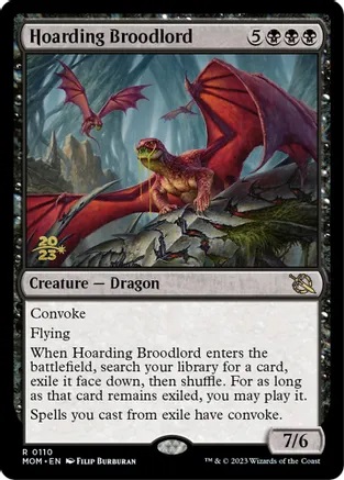 Hoarding Broodlord - Foil - Prerelease Promo