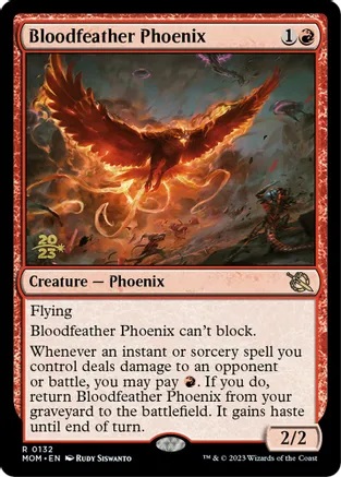 Bloodfeather Phoenix - Foil - Prerelease Promo