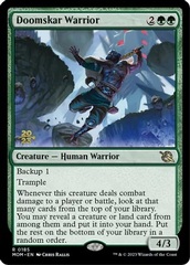 Doomskar Warrior - Foil - Prerelease Promo