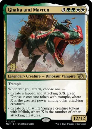 Ghalta and Mavren - Foil - Prerelease Promo