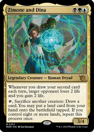 Zimone and Dina - Foil - Prerelease Promo