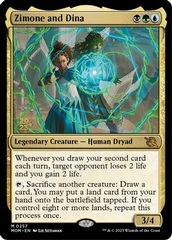 Zimone and Dina - Foil - Prerelease Promo