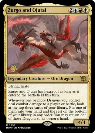 Zurgo and Ojutai - Foil - Prerelease Promo