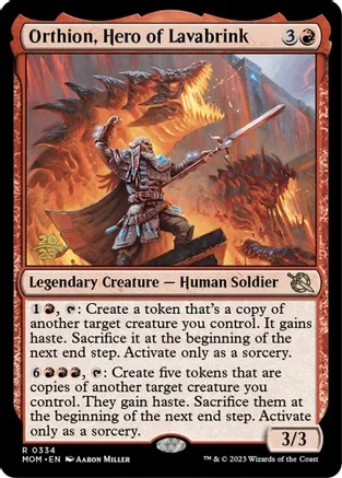 Orthion, Hero of Lavabrink - Prerelease Foil