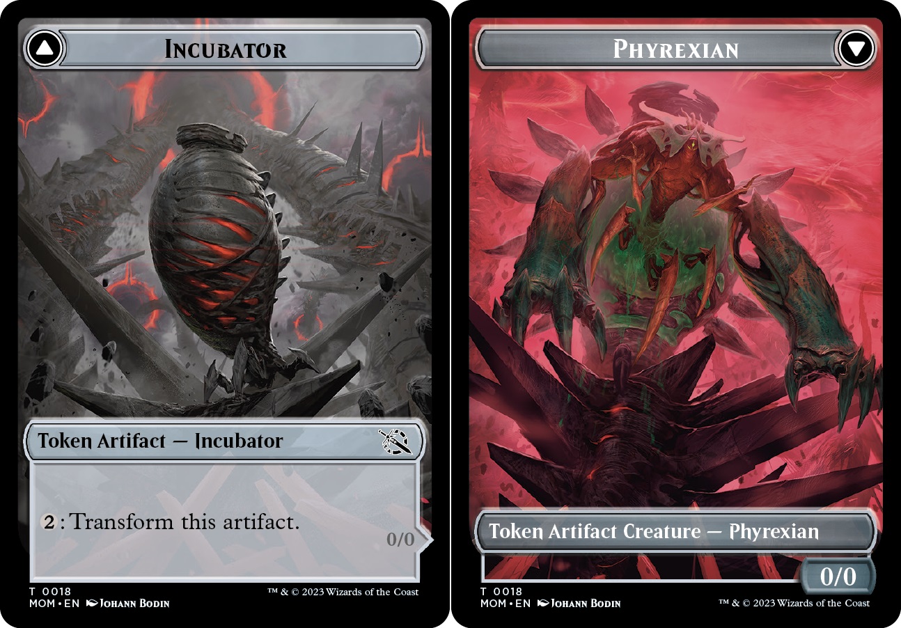 Incubator (018) // Phyrexian (018) Double-Sided Token - Foil