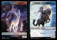 Elemental (0009) // Knight Double-Sided Token - Foil