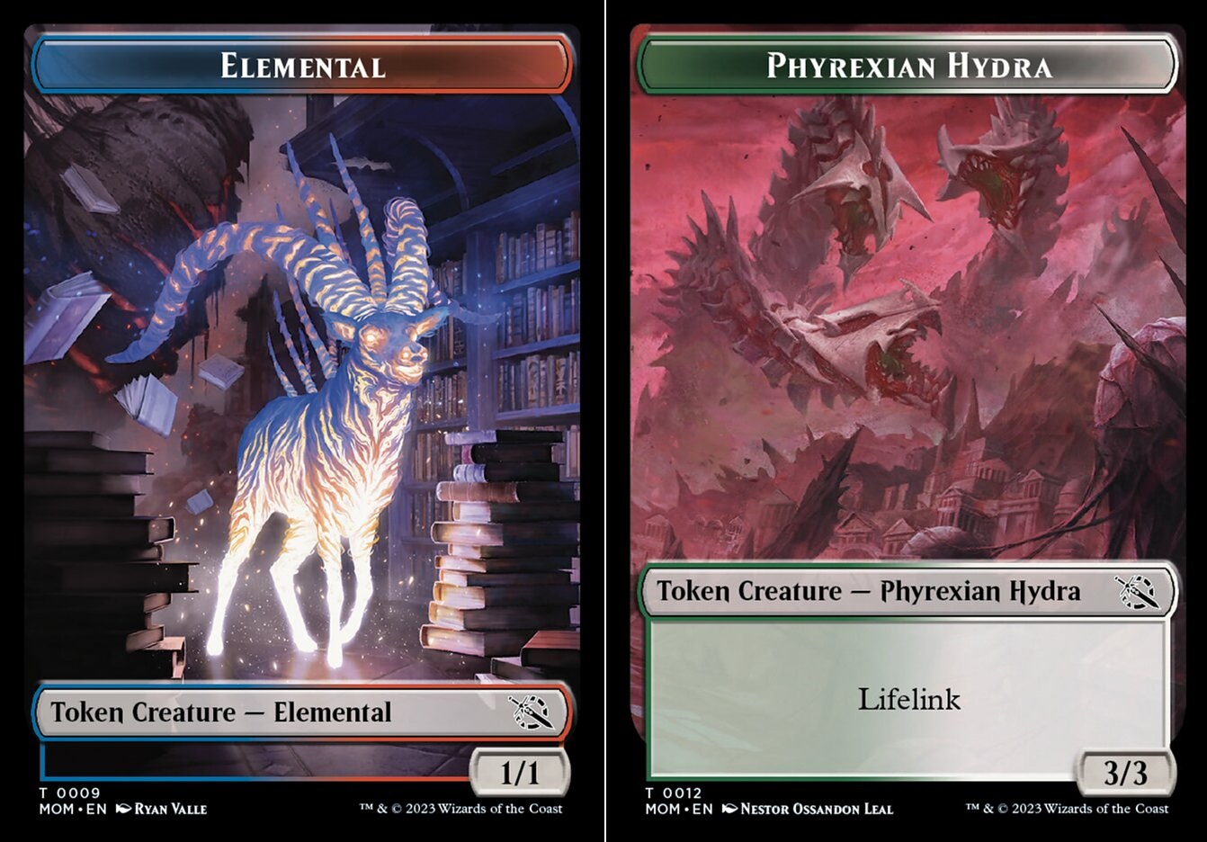 Elemental (009) // Phyrexian Hydra (012) Double-Sided Token - Foil