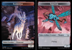 Elemental (009) // Thopter (019) Double-Sided Token - Foil