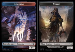 Elemental (0009) // Zombie (0005) Double-Sided Token - Foil