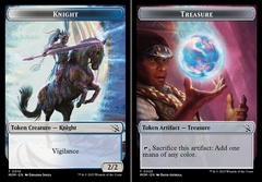 Knight (0010) // Treasure (0020) Double-Sided Token - Foil