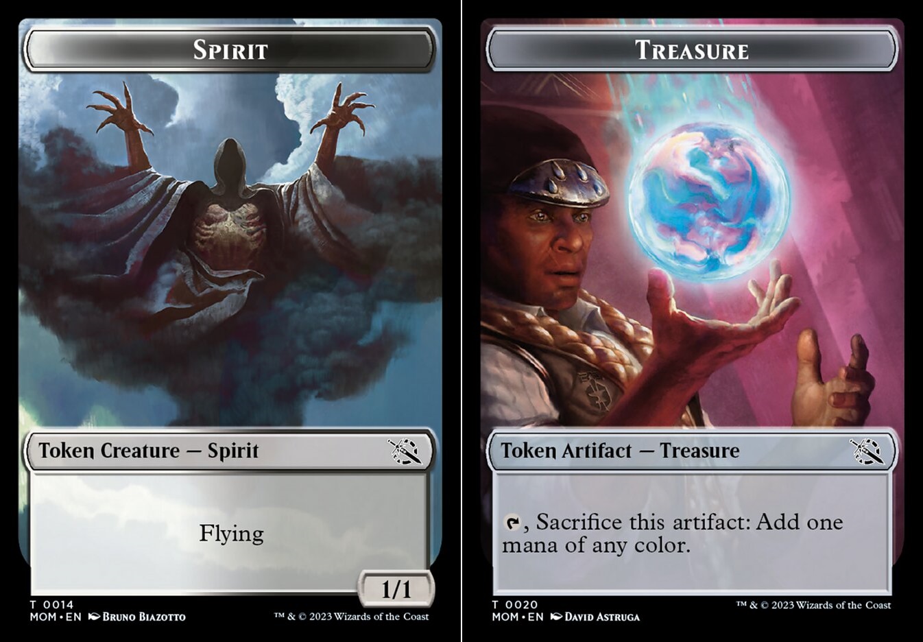 Spirit (014) // Treasure (020) Double-Sided Token - Foil
