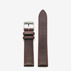 Nomos - Horween Genuine Shell Cordovan Brown With Red Stitching 18mm