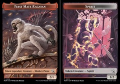 First Mate Ragavan (006) // Spirit (013) Double-Sided Token