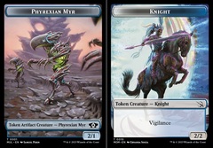 Phyrexian Myr (001) // Knight (010) Double-Sided Token