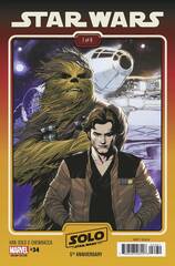 Star Wars #34 Yu Tobias Beckett Solo 5Th Anniv Movie Var (STL266455)