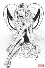 Amazing Spider-Man #25 50 Copy Incv Land Virgin Bw Var (STL265826)