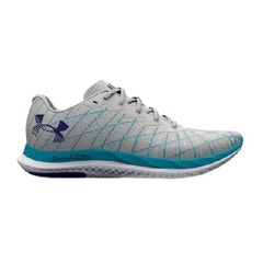 Under Armour - Women's UA Charged Breeze 2 Running Shoes - Gray Mist-Blue Surf-Sonar Blue-101