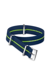 Omega - Nato Strap Polyamide Blue Strap With Green Stripe 19‑20mm - 031CWZ014693