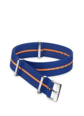 Omega - Nato Strap Polyamide Blue Strap With Orange Stripe 19‑20mm - 031CWZ014697