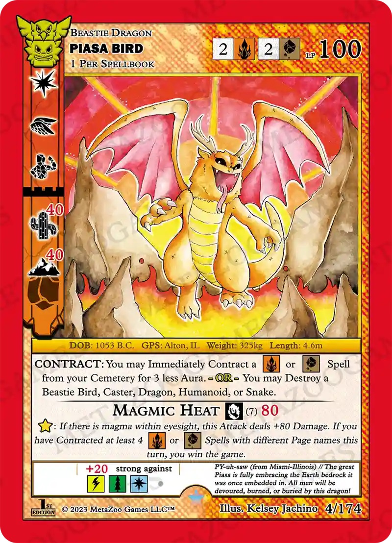 Piasa Bird 4/174 - 1st Edition