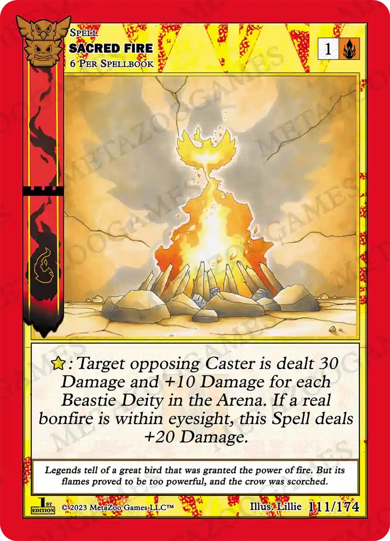 Sacred Fire 111/174 - 1st Edition