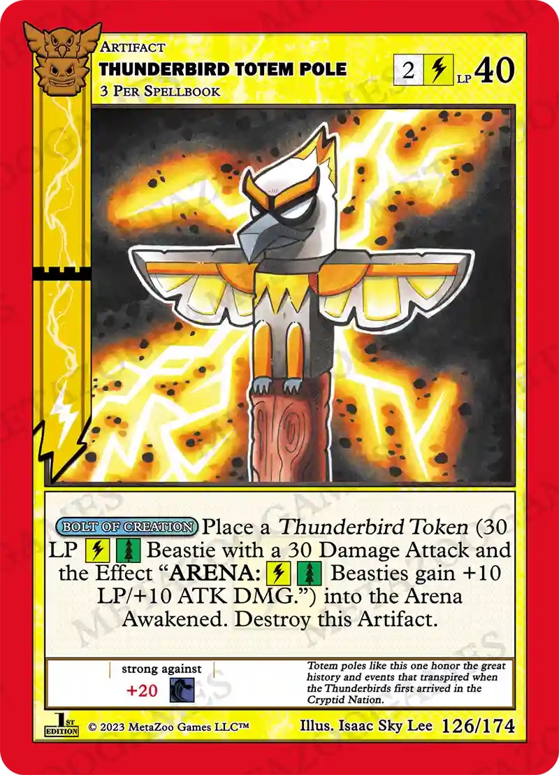 Thunderbird Totem Pole 126/174 - 1st Edition