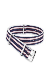Omega - Nato Strap Polyamide Striped Blue, Red & White 19‑20mm - 031CWZ010694