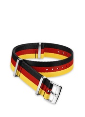 Omega - Nato Strap Polyamide 3-Stripe Black, Red & Yellow 19‑20mm - 031CWZ010652