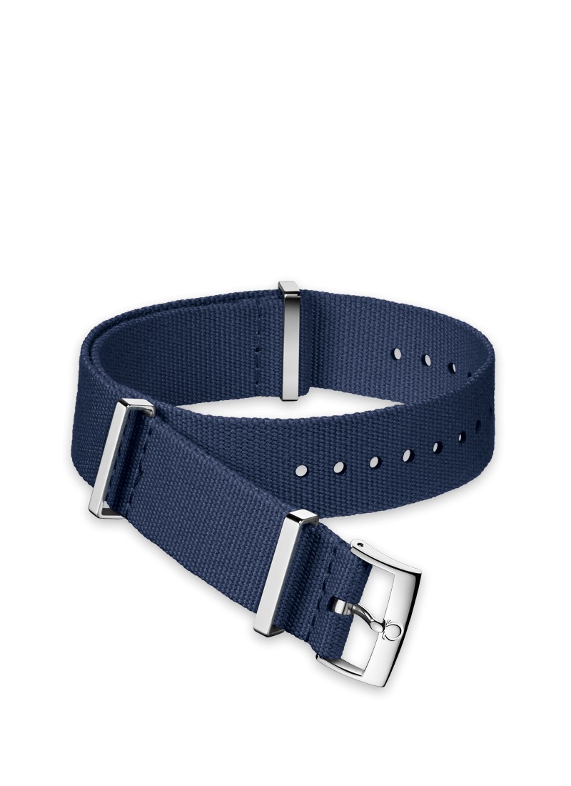 Omega - Nato Strap Blue Polyester 19‑20mm - 031CWZ011614
