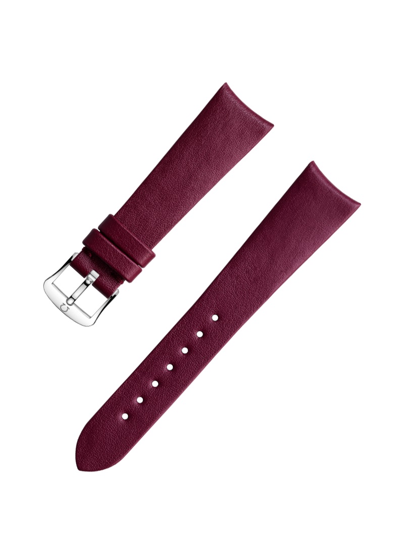 Omega - Burgundy Vegan Strap 18mm - 032Z017136