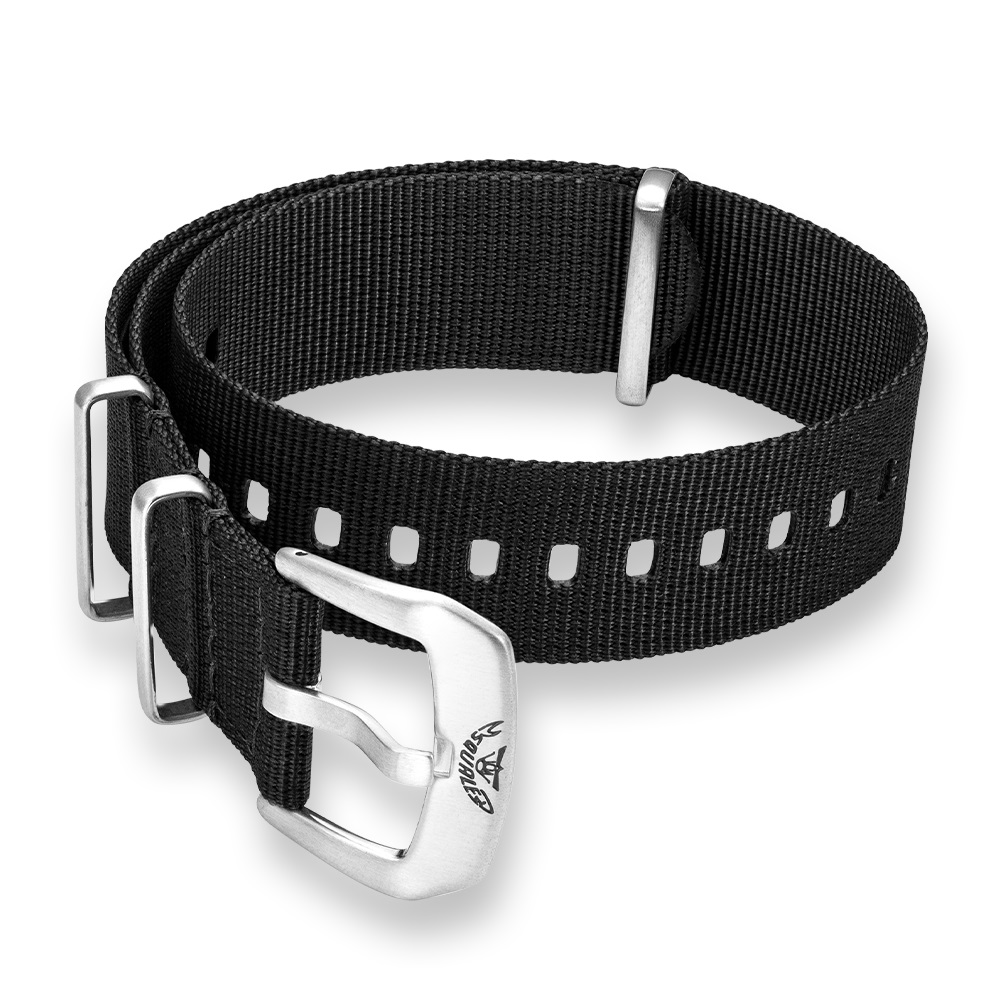 Squale Black NATO Strap  20mm - CNABK20