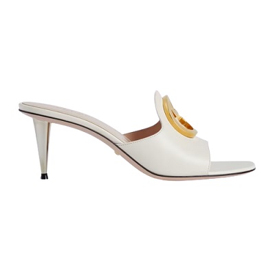 Gucci - Gucci Blondie slide sandal - White Leather