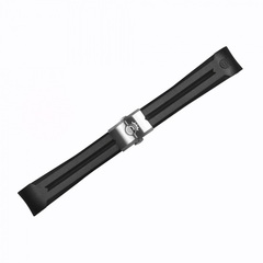 Steinhart Rubber Strap New 20x16mm For Ocean 39 With Clasp Steel - 211-1015