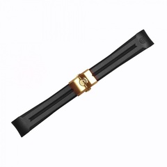 Steinhart Rubber Strap New 20x16mm For Ocean 39 With Clasp Pink Gold - 211-1024