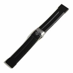 Steinhart Rubber Strap 24mm Black With DeploymentClasp In Stainless Steel - 211-0469