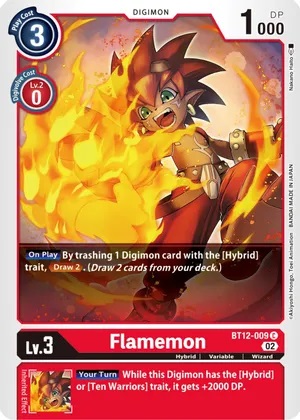 Flamemon - BT12-009 - C