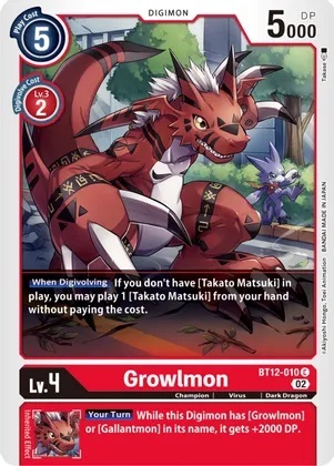 Growlmon - BT12-010 - C