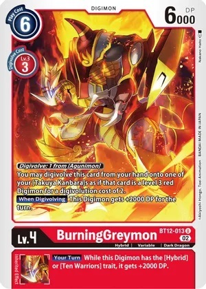 BurningGreymon - BT12-013 - U