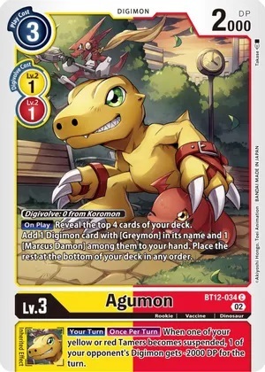 Agumon - BT12-034 - C