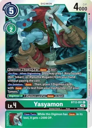 Yasyamon (Box Topper) - BT12-051 - C